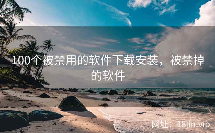 100个被禁用的软件下载安装，被禁掉的软件